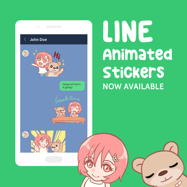 LINE animated stickers now available