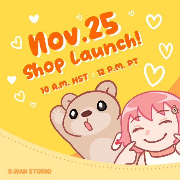 Shop launch on Nov. 25 at 10 a.m. HST