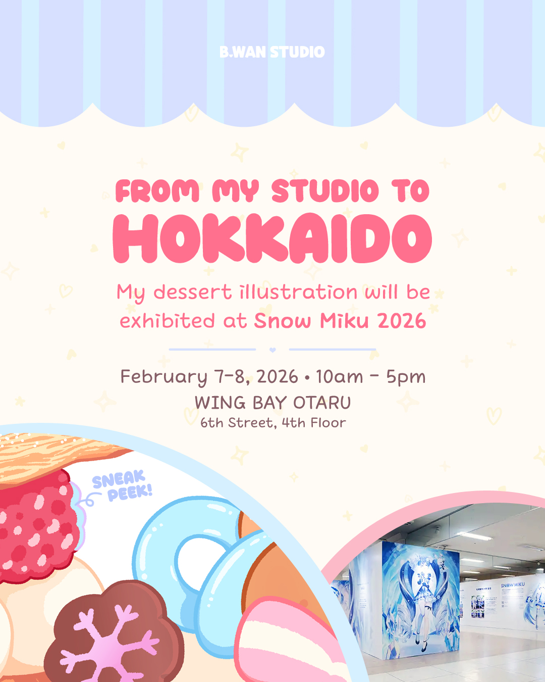 From my studio to Hokkaido
