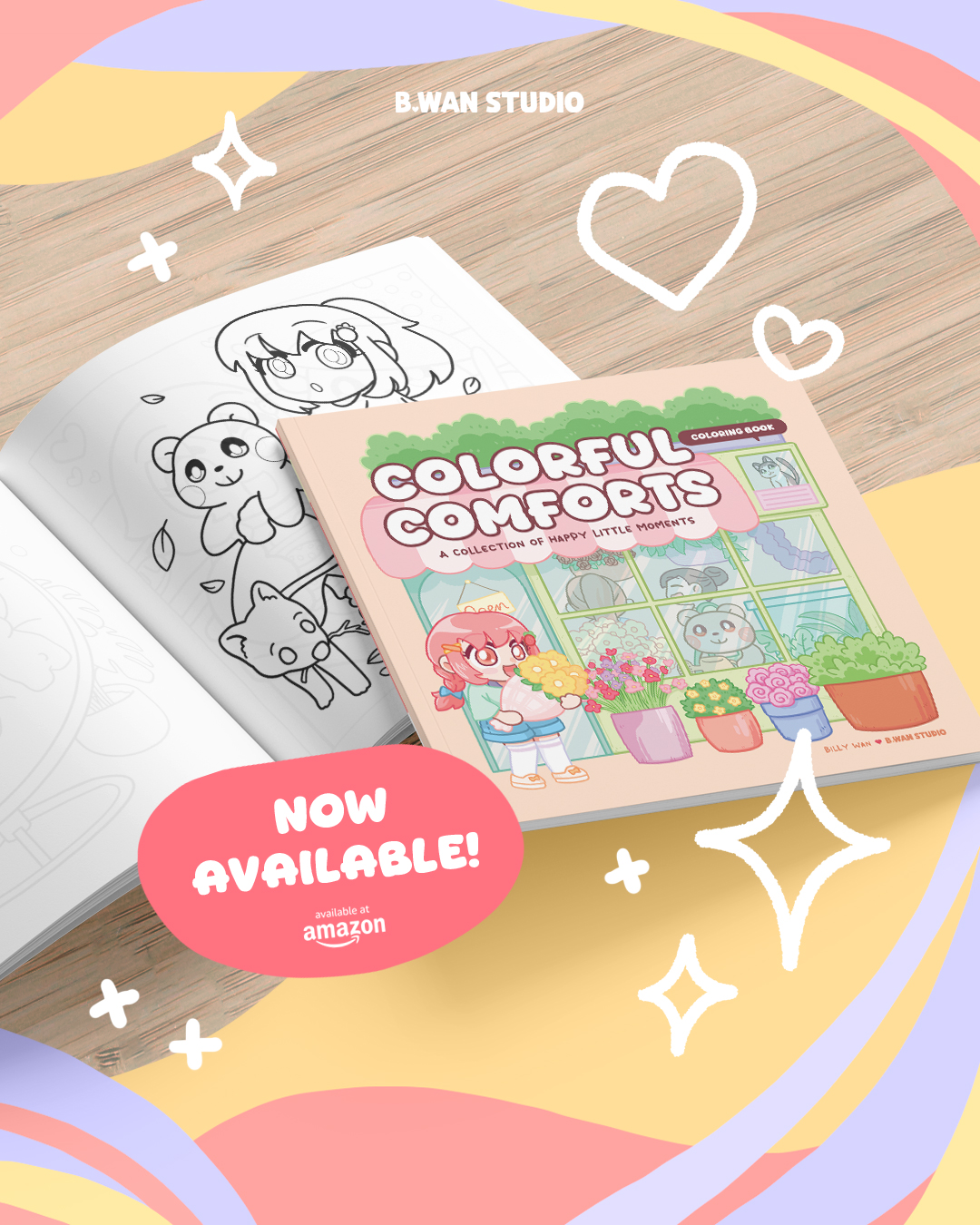 Colorful Comforts coloring book released!