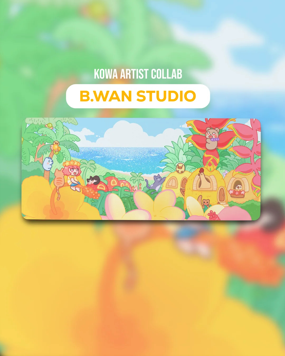 B.Wan Studio x Kowa Gaming Studio Collaboration Desk Mat
