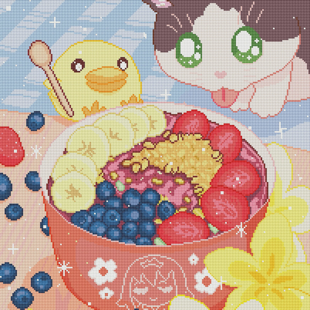 Pressed + Placed Collaboration Tropical Acai Party Diamond Art Kits Now Available